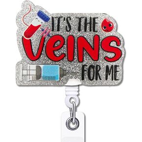 YAZMEEN Nurse Retractable Badge Reel with Alligator Clip Wee Woo Ambulance ID Card Badge Holder for First Responder Funny Grey Glitter Badge Reel Gift for EMT EMS Paramedic Nurse Doctor Medical Work