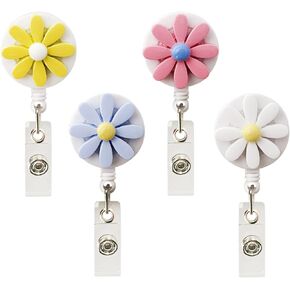 2 Pack Bling Butterfly Retractable ID Badge Holder Nurse Badge Reels with Clip, 24 inch Retractable Cord, Name Card Holders for Office Worker Doctor Girls Women