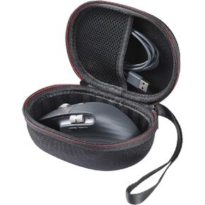 Cover Case for Logitech MX Master 2/MX Master 2S/MX Master 3S/MX Master 3 Wireless Mouse,Mesh Bag for Cable,Accessories(Black+Gray)