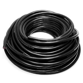 HPS Performance 3/4" ID Black high Temp Reinforced Silicone Heater Hose 10 feet roll, Max Working Pressure 70 psi, Max Temperature Rating: 350F, Bend Radius: 3" (HTHH-075-BLKx10)