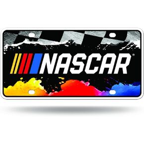 Rico Industries NASCAR Logo Metal Auto Tag 8.5" x 11" - Great for Truck/Car/SUV