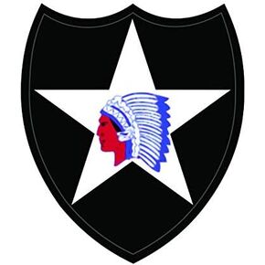2nd Infantry Division Sticker Decal Self Adhesive 2ID South Korea 3.43" Wide