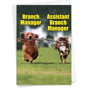 NobleWorks - 1 Adorable Birthday Card Funny - Pet Dog Animal Humor, Bday Notecard with Envelope - Dog on Trike C3204BDG