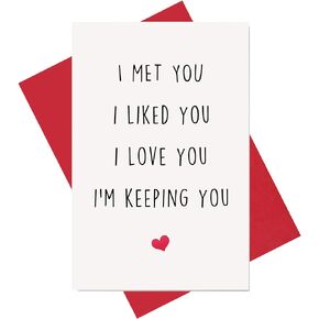 Funny I Love You Card, Birthday Card, Anniversary Card, Card for Boyfriend Husband Fiance