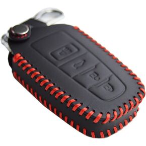 Real Stitching Leather Key Fob Cover Remote Protector for Toyota Camry XLE XSE LE SE Corolla Avalon C-HR Highlander Prius RAV4 4Runner Prado