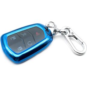 Fit for Cadillac ATS CT6 CTS Escalade ESV SRX XT4 XT5 XT6 XTS ELR TPU Key Fob Remote Cover Case Shell Glove Pouch Holder Protector Keyless Entry Sleeve Accessory, Red in Kuwait