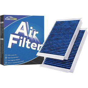 HEPA Cabin Air Filter Fits for Mercedes-Benz Vehicles C300 C400 GL350 GL450 GL63 GLC300 GLC350E ML250 ML350 Activated Carbon Cabin Filter Replacement for CF11719 (2 Pack)