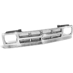 شواية شبكية من DNA MOTORING OE بتصميم فضي ماسي متوافقة مع بليزر 91-94 S10، 91-93 S10، كروم، OEM-GR-GM1200326 in Saudi Arabia
