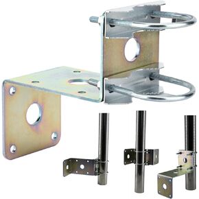 Starlink Wall Mount, Star Link Pole Mount,Antenna Mast Clamp with U-Bolt Assembly,Antenna Pole Mount Bracket for Outside Home Antenna Pole Holder with ¾" Hole.
