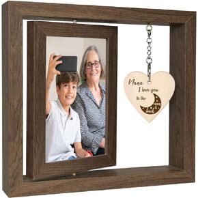 A Grandchild is Someone Who Reaches for Your Hands but Touches Your Heart Picture Frame First Time Grandparents Gifts, Display Two 4x6 Inch