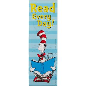 Eureka Back to School Dr. Seuss Cat in The Hat 'Read Every Day' Bookmarks for Kids 36pc, 2'' W x 6'' H
