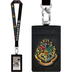 Deluxe Harry Potter Lanyard with PU Card Holder - Hogwarts