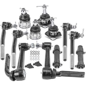 A-Premium Set of 12, Front Upper Lower Ball Joint, Inner Outer Tie Rod End & Sleeves, Idler Arm, Compatible with Chevrolet Astro 1990-2005, GMC Safari 1990-2005, RWD Only in Kuwait