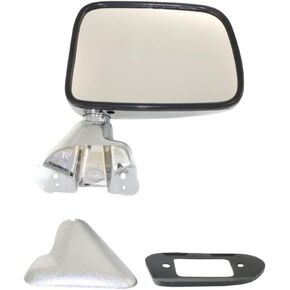 For Toyota Pick Up 1987 1988 Door Mirror Driver Side | Manual | Manual Folding | Non-Heated | Deluxe Type | Chrome | Replacement For 8794089134 | TO1320108