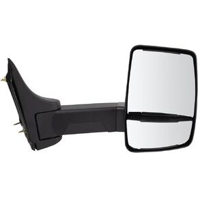 Tow Mirror Manual Textured Black Passenger RH for GM Cutaway Van Box Truck