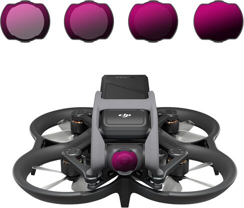 مجموعة مرشحات عدسة الطائرة بدون طيار مكونة من 4 قطع لملحقات المرشحات متعددة الطبقات DJI Avata، ND8+ND16+ND32+ND64 in Kuwait