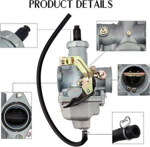 PZ27 Carburetor for CG 4-Stroke 150cc 200cc 250cc ATV Dirt Bike Go Kart Vertical Engine Compatible with Honda Taotao Sunl Buyang Coolsport Lifan Kazuma with 38mm Air Filter in Saudi Arabia