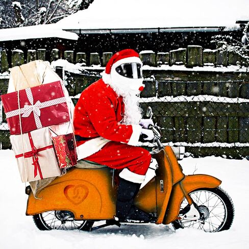 عيد الميلاد سانتا غطاء خوذة دراجة نارية، غطاء خوذة المهد، سانتا كلوز عيد الميلاد قبعة اكسسوارات الديكور للرجال، لخوذة دراجة نارية، وركوب الخيل متعة والهدايا in Kuwait