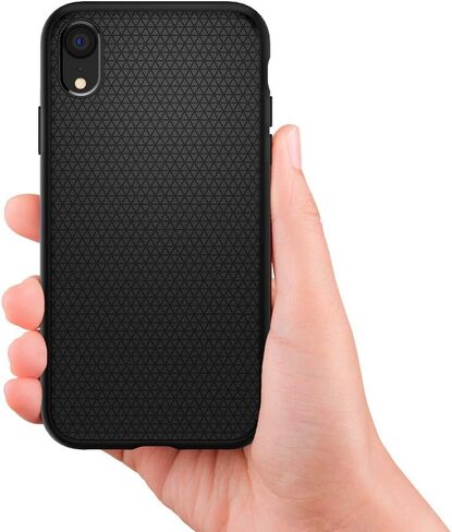 Spigen Liquid Air Armor مصمم لحافظة iPhone XR (2018) - أسود مطفي in Saudi Arabia