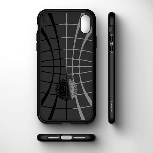 Spigen Liquid Air Armor مصمم لحافظة iPhone XR (2018) - أسود مطفي in Saudi Arabia