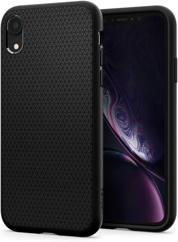 Spigen Liquid Air Armor مصمم لحافظة iPhone XR (2018) - أسود مطفي in Saudi Arabia
