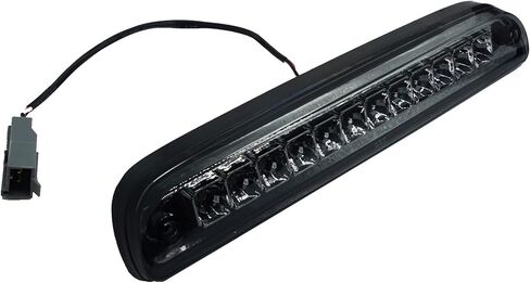 فرامل ثالثة عالية الإضاءة باللون الأحمر/الأبيض مع 12 عدسة دخان LED غطاء كروم متوافق مع Ford F250 F350 F450 F550 1999-2016 Super Duty 1993-2011 Ford Ranger in Kuwait