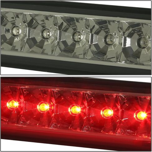 DNA MOTORING 3BL-JW97-LED-BK-SM Black Housing LED Third Tail Brake Light [Compatible with 97-06 Jeep Wrangler] in Saudi Arabia