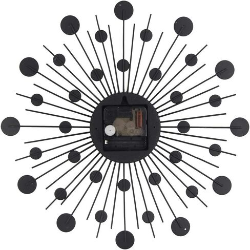 Crystal Wall Clock - Celebration Decorative Metal Wall Clock Handmade Metal Clock for Living Room, Bedroom, Office Space in Saudi Arabia