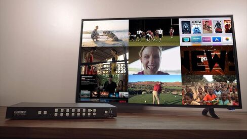 9x1 بلاط 4K متعدد المشاهد معدد 9 معالج شاشة PIP وحدة تحكم الجلاد تقليص الحجم التبديل HD 1080p مصدر الصورة في الصورة Savant Control4 RTI URC in Kuwait
