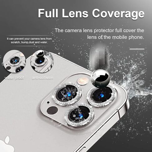 واقي عدسة الكاميرا لهاتف iPhone 14 Pro 6.1 بوصة & iPhone 14 Pro Max 6.7 بوصة، واقي عدسة الكاميرا من الزجاج المقسى، غطاء حلقة عدسة من سبائك الألومنيوم مناسب لهاتف iPhone 14 Pro/iPhone 14 Pro Max (أحمر) in Kuwait