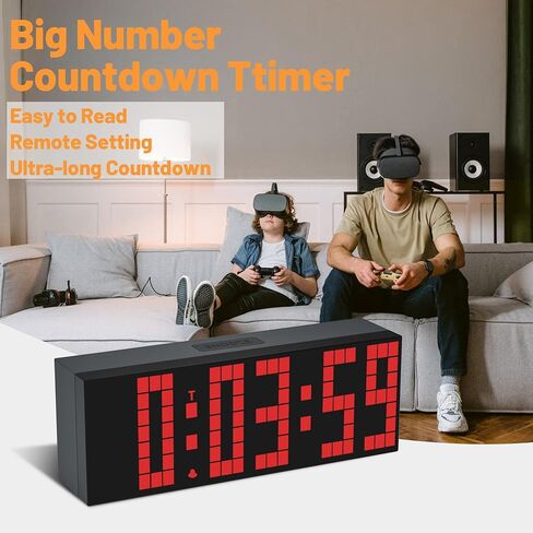 ساعة منبه رقمية، ساعة LED رقمية 2 بوصة، 7 خيارات ألوان، سطوع قابل للتعديل، ساعة العد التنازلي مع جهاز التحكم عن بعد، التقويم وعرض درجة الحرارة على مدار الساعة لغرفة النوم in Saudi Arabia