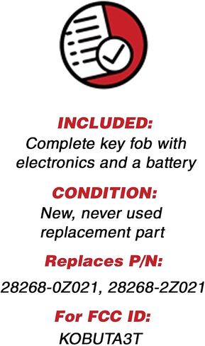 KeylessOption Keyless Entry Remote Control Key Fob Replacement for KOBUTA3T in Saudi Arabia