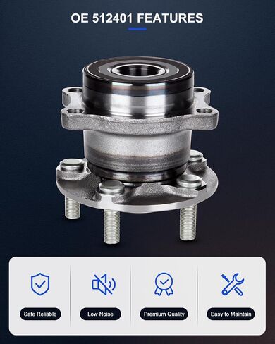 ECCPP Replacement for Pair of 2 New Complete Rear Wheel Hub Bearing Assembly for Subaru Outback Impreza Forester Legacy 2008 2009 2010 2011 2012 2013 5 Lugs w/ABS 512401 x2 in Saudi Arabia
