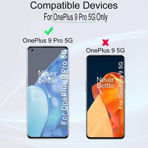 واقي شاشة Ibywind لهاتف OnePlus 9 5G، مع قطعتين من الزجاج المقسى، قطعة واحدة من واقي عدسة الكاميرا، قطعة واحدة من طبقة ألياف الكربون الداعمة [قارئ بصمات الأصابع، سهل التركيب] in Kuwait