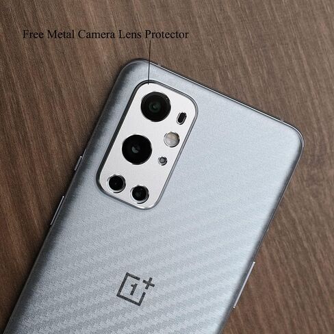 واقي شاشة Ibywind لهاتف OnePlus 9 5G، مع قطعتين من الزجاج المقسى، قطعة واحدة من واقي عدسة الكاميرا، قطعة واحدة من طبقة ألياف الكربون الداعمة [قارئ بصمات الأصابع، سهل التركيب] in Kuwait