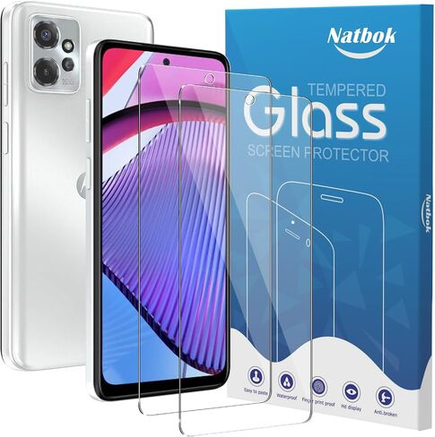 عبوتان متوافقتان مع واقي شاشة Motorola Moto G54/ G54 Power 5G، تغطية كاملة لفيلم زجاج مقوى 9H، مقاوم للخدش عالي الدقة، خالٍ من الفقاعات لواقي شاشة Motorola G54 in Kuwait