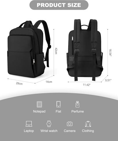 Black School Backpack for Women College Essentials Mochila Casual daypack Backpacks for Girls School Bag Laptop Computer Waterproof Lightweight Backpack with Laptop Compartment in Saudi Arabia