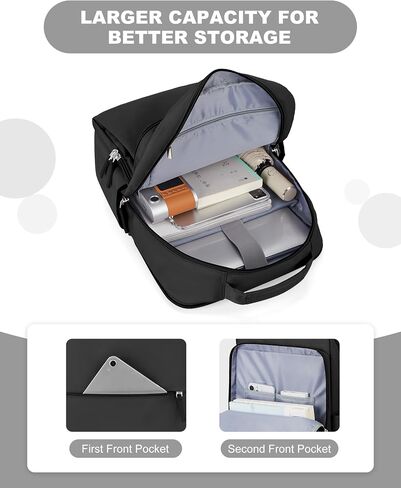 Black School Backpack for Women College Essentials Mochila Casual daypack Backpacks for Girls School Bag Laptop Computer Waterproof Lightweight Backpack with Laptop Compartment in Saudi Arabia
