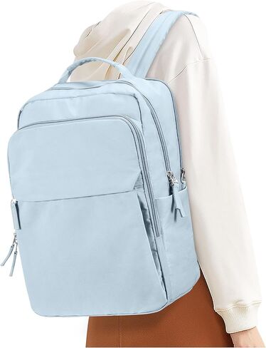 Black School Backpack for Women College Essentials Mochila Casual daypack Backpacks for Girls School Bag Laptop Computer Waterproof Lightweight Backpack with Laptop Compartment in Saudi Arabia