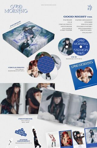 ألبوم Choi Yena Good Morning 3rd Mini Album CD+Photobook+Circle Photo+Paper Ornament+Folderble Lyric Paper+Photocard+Sticker+تتبع مختوم YE NA (نسخة صباح الخير) in Saudi Arabia