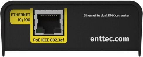 Enttec 71030 DIN Ethergate POE Dual Universe Ethernet إلى Dual DMX RDM محول حزمة مع كابل إضاءة DMX 3-Pin وقماش تلميع الصوت السائل in Saudi Arabia