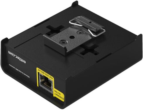Enttec 71030 DIN Ethergate POE Dual Universe Ethernet إلى Dual DMX RDM محول حزمة مع كابل إضاءة DMX 3-Pin وقماش تلميع الصوت السائل in Saudi Arabia
