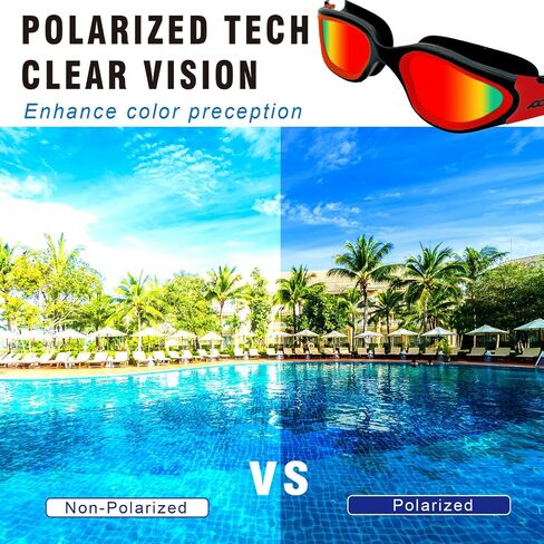 POLARS DESIGN Swim Goggles, Polarized Swimming Goggles Anti-fog for Adult Men Women in Saudi Arabia