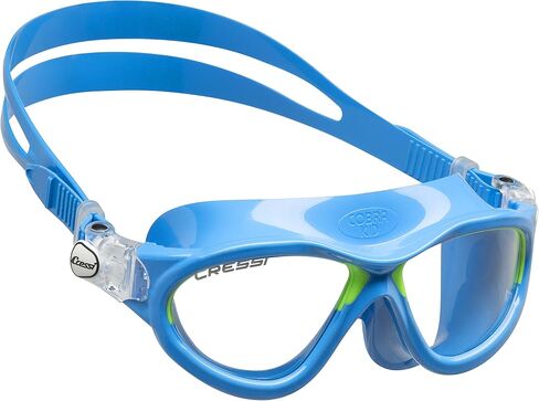 Cressi Comfortable Swim Mask for Young aged from 7 to 15 ideal for pool and outdoor | Mini Cobra: made in Italy in Saudi Arabia