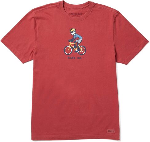 Life is Good Men's Vintage Crusher Graphic T-Shirt, Bike Jake in Saudi Arabia