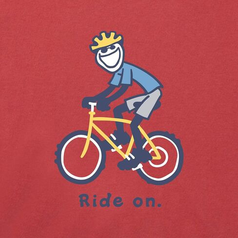 Life is Good Men's Vintage Crusher Graphic T-Shirt, Bike Jake in Saudi Arabia