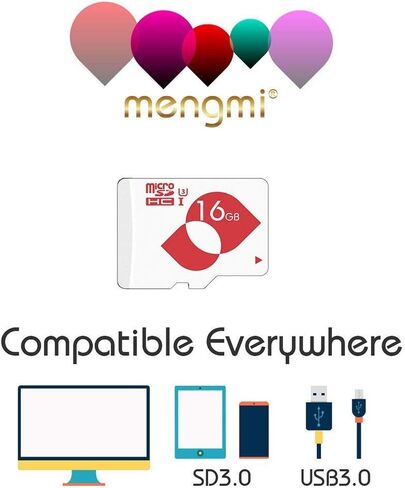 32GB Micro SD Card Class 10 microSDHC Fat32 Memory Card UHS-I(U1) with Free MicroSD Adapter（32GB U1） in Saudi Arabia
