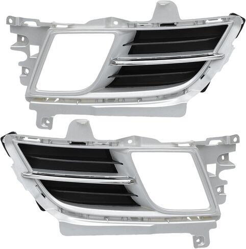 الجبهة اليسرى الجانب الأيمن شبكة مصابيح الضباب غطاء الكسوة رقم GS3M50C10J لمازدا 6 2009 2010 الفضة لهجة 1 زوج in Saudi Arabia