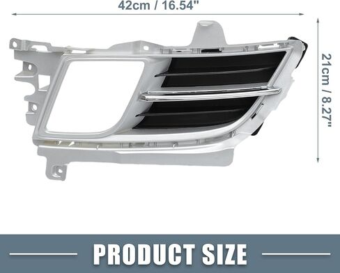 الجبهة اليسرى الجانب الأيمن شبكة مصابيح الضباب غطاء الكسوة رقم GS3M50C10J لمازدا 6 2009 2010 الفضة لهجة 1 زوج in Saudi Arabia