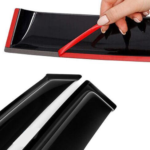 Side Car Window Visor Rain Guards Vent Deflectors for 2016-2022 Honda Civic Sedan, 4-Door Front Rear Sun Shades Window Vent Smoke 4pcs in Kuwait
